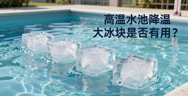 大冰块游泳池降温效果_日照高温水池降温大冰块_冰块降温实际应用分析